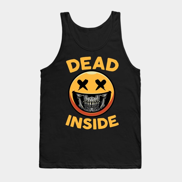 Dead Inside Emoticon Tank Top by thingsandthings